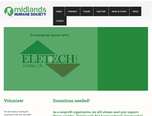 Tablet Screenshot of midlandshumanesociety.org